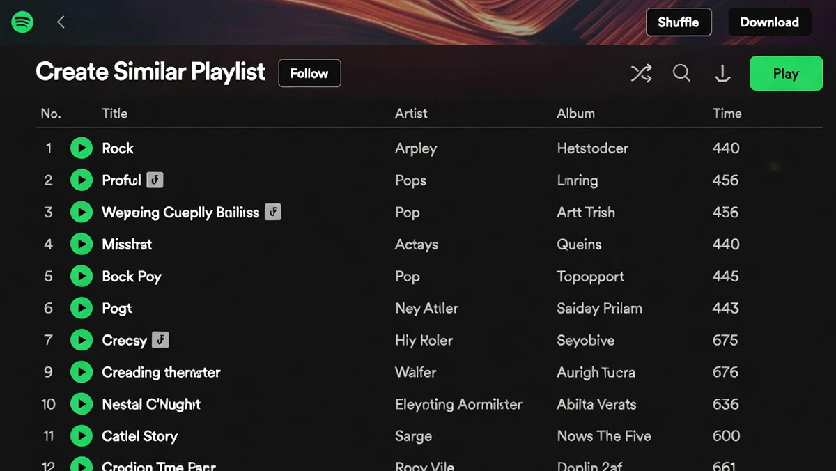 Buat Playlist Serupa