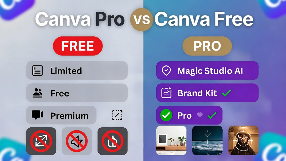 Canva Pro vs Canva Free